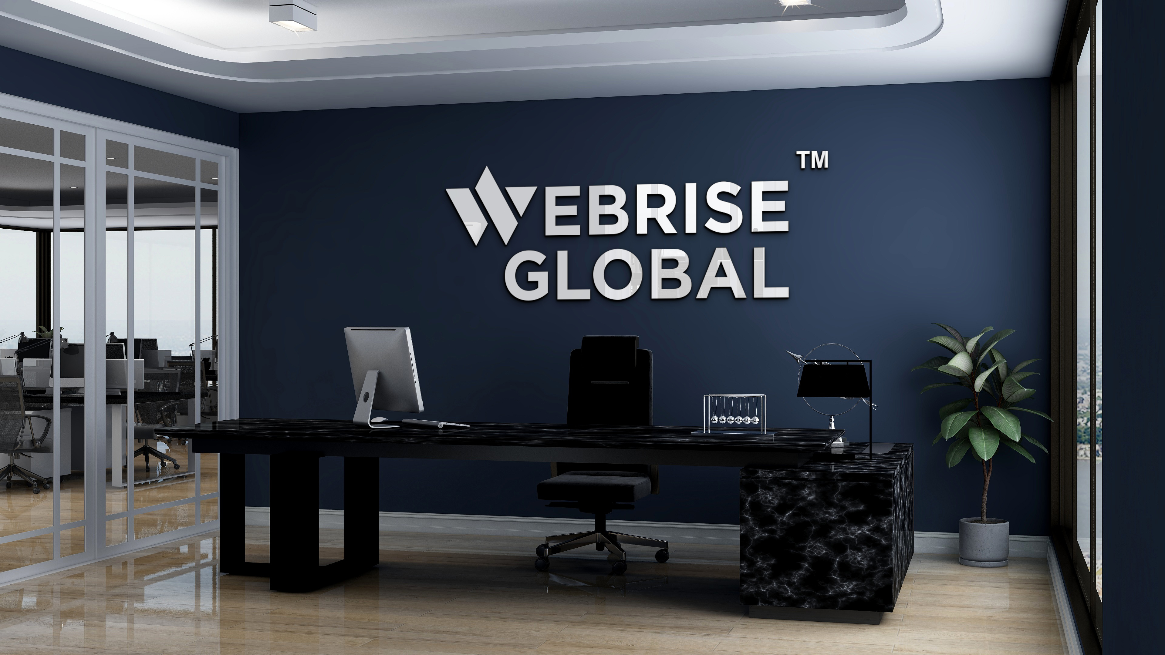 Team of Webrise Global working on digital solutions